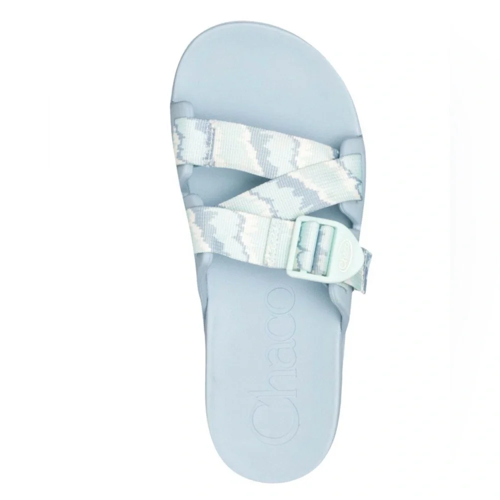 New Chaco Women’s Chillos Slide Sandal Tinge Sky Blue  Size 6
